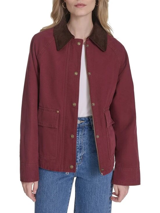 Levi's Jackets & Blazers - Levi's Women's Shorty Barn Canvas Jacket Dark Red, Size XL (New)